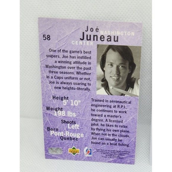 3 Upper Deck Be A Player Washington Collectible Trading Cards Joe Juneau, Peter - Picture 5 of 8